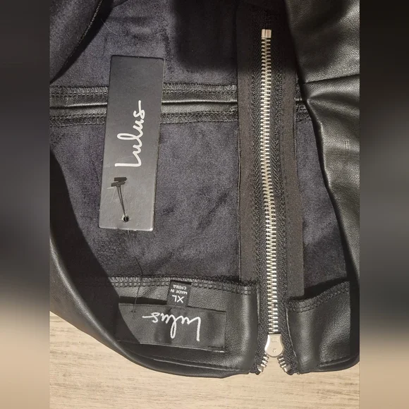 Lulus Black Faux Leather Mini Skirt - Picture 2 of 9